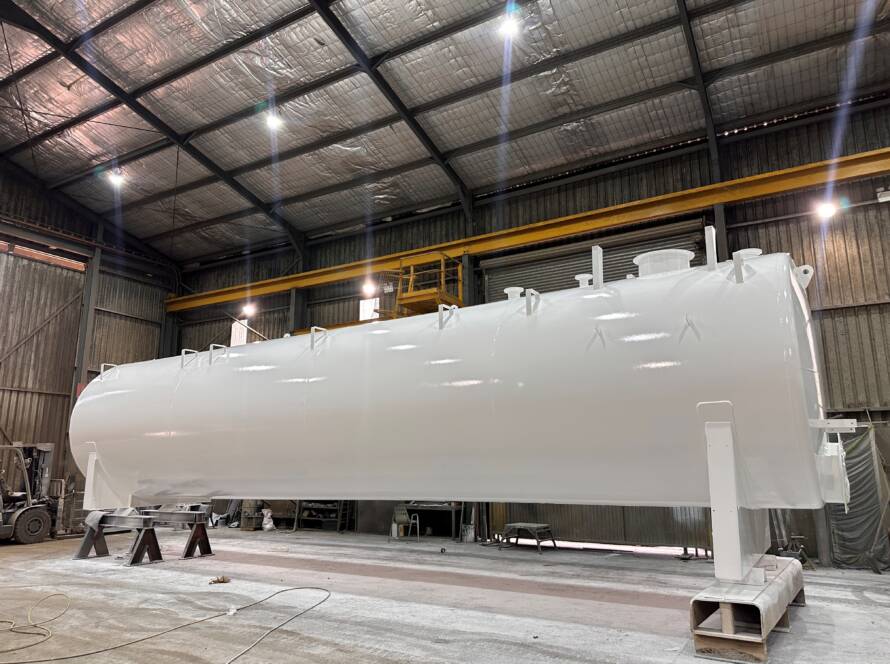 Industrial painting and protective coatings at TW Woods Tomago NSW