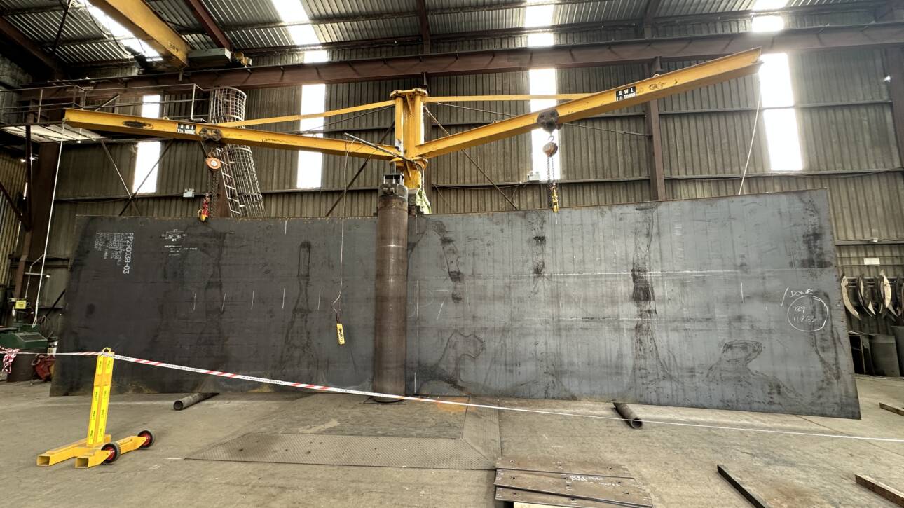 Heavy steel plate rolling and forming services at TW Woods Tomago NSW