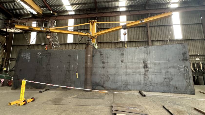 Heavy steel plate rolling and forming services at TW Woods Tomago NSW